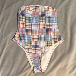 Abercrombie & Fitch Curve Love Marina One Piece Swimsuit